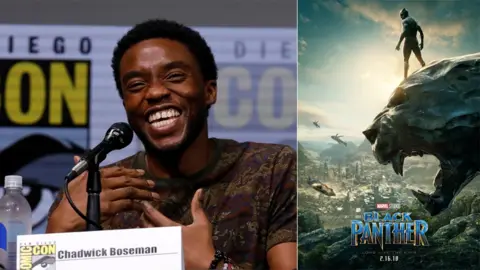 Reuters/Marvel Chadwick Boseman and the new Black Panther poster