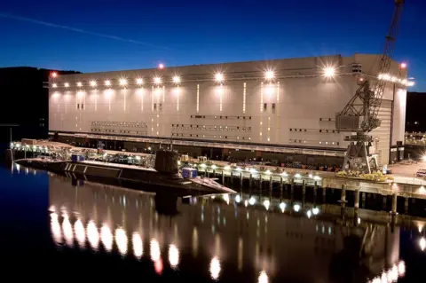 MOD submarine at Faslane