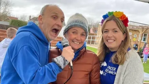 Lauren White Clive Thomas, Chris Garrington and Lauren White