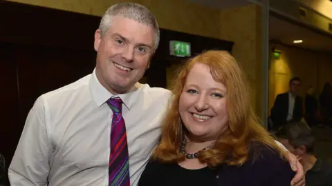 Pacemaker Alliance Party leader Naomi Long with her husband Michael Long