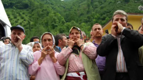 Turkish Ministry of Culture and Tourism Kuskoy locals whistling the 'bird language' in Turkey