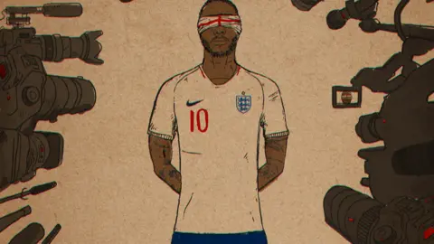 Reuben Dangoor Raheem Sterling poising before a media firing squad