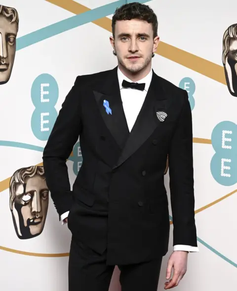 Getty Images Paul Mescal attends the EE BAFTA Film Awards 2023 at The Royal Festival Hall on February 19, 2023 in London