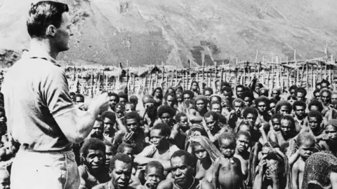 Getty Images An Australian missionary in Papua New Guinea