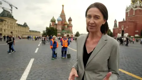 BBC Sarah Rainsford reporting in Moscow