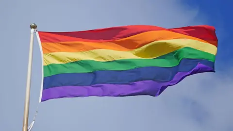 Peter Byrne/PA Rainbow flag