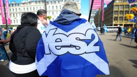 Getty Images Yes supporters