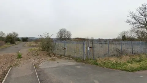 Google The site of the former Uttoxeter Household Waste facility