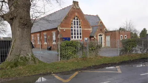 Spooner Row Primary School, taken from the road outside the front of the school