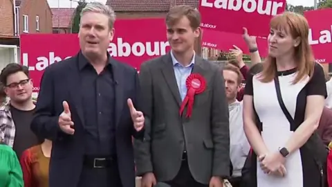 Sir Keir Starmer, Keir Mather and Angela Rayner