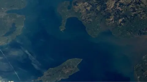 ESA/NASA Isle of Man from space