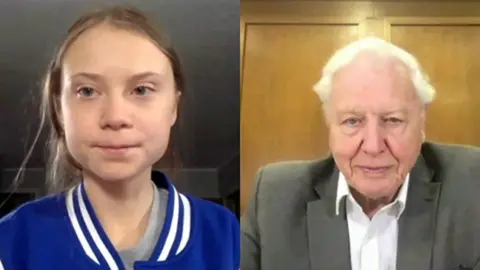 BBC Greta Thunberg and David Attenborough