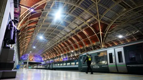 PA Media GWR train at Paddington Station