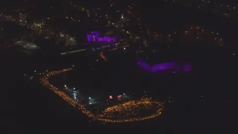 Torchlight procession in Edinburgh