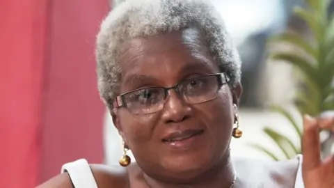 Elizabeth Ohene Elizabeth Ohene with grey hair