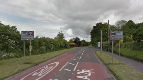 Google Waringstown town sign