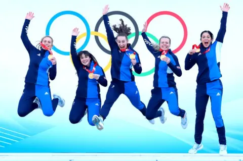 Getty Images Women's GB Olympic curling team wins gold