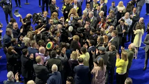 BBC Nicola Sturgeon at the Glasgow Count