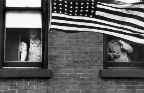 Robert Frank courtesy Pace/MacGill Parade - Hoboken, New Jersey, 1955