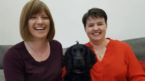 Scottish Conservatives Jen Wilson and Ruth Davidson