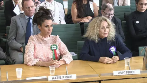 HoC Katie Price and her mother Amy give evidence to MPs