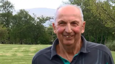 Bryan Callister with North Barrule in the background