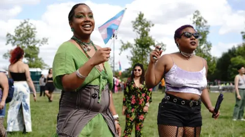 PA Media People taking part in UK Black Pride