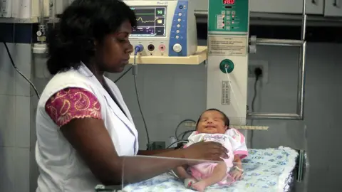 Getty Images Baby Manji was born in India to commissioning parents who were Japanese