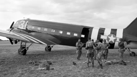 Getty Images D-Day Paratroopers getting ready to jump