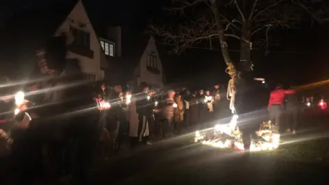 BBC Grace Millane vigil, Wickford, Essex