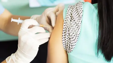 Getty Images A generic image of a child being vaccinated