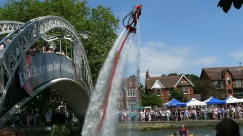 Bedford Borough Council Jet Boots display