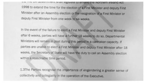 Eamonn Mallie Part of Stormont draft deal