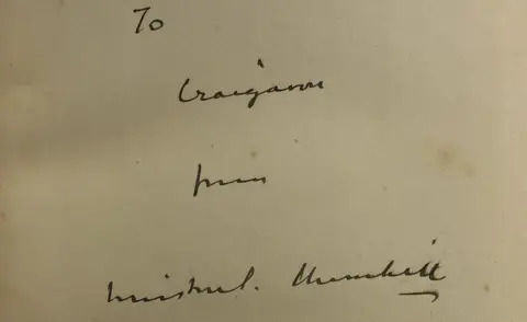 Winston Churchill signed book