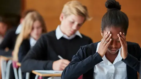 Getty Images Pupil in distress