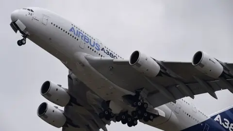 Getty Images A380 at the Paris Airshow in 2015