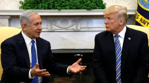 Reuters Israeli PM Benjamin Netanyahu with US President Donald Trump