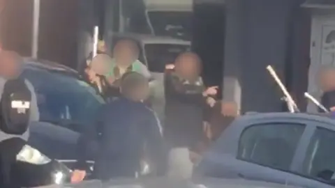 Facebook/Spotted Bury Park Luton Seven people were seriously injured during the brawl in Luton on Sunday.