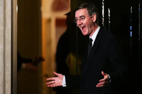 Getty Images Jacob Rees-Mogg arrives at Downing Street