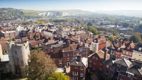 Getty Images Ariel view of Lewes