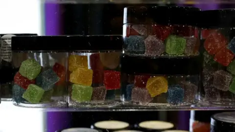 Reuters Jars containing gummies