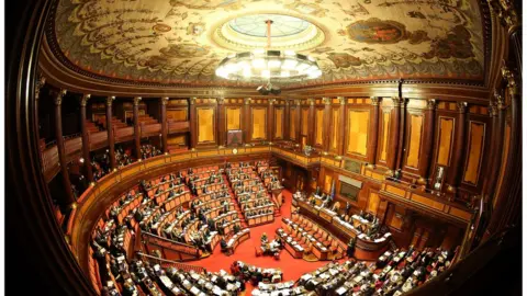 Getty Images Italian Senate chamber