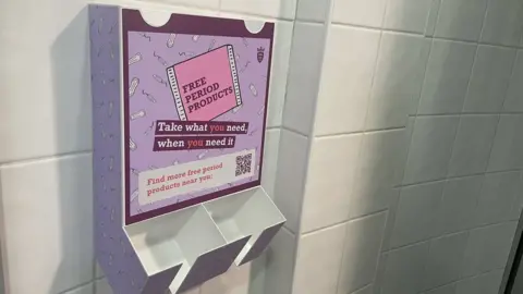 BBC Period product dispenser Jersey