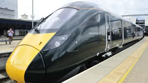 PA Media Great Western Railway train at platform