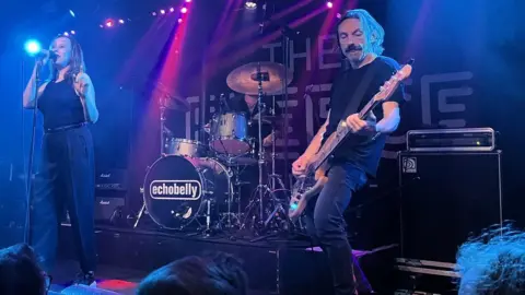 BBC The band Echobelly on stage at The Fleece in Bristol