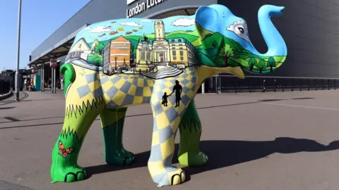 Elephant at Luton Airport