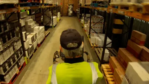 BBC warehouse worker