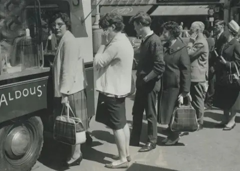Lakenham Creamery Queues at ice cream van