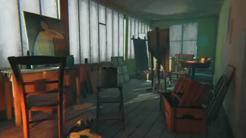 Preloaded Image of a virtual reality version of Amedeo Modigliani's studio