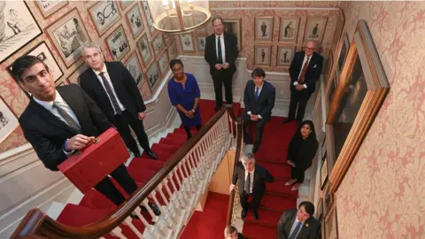 PA Media Claire Coutinho with Rishi Sunak in the Treasury